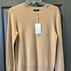 Quince 100% Cashmere Crewneck Sweater – Camel | Size Small | NWT